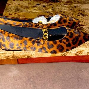 Leopard print size 12 flats